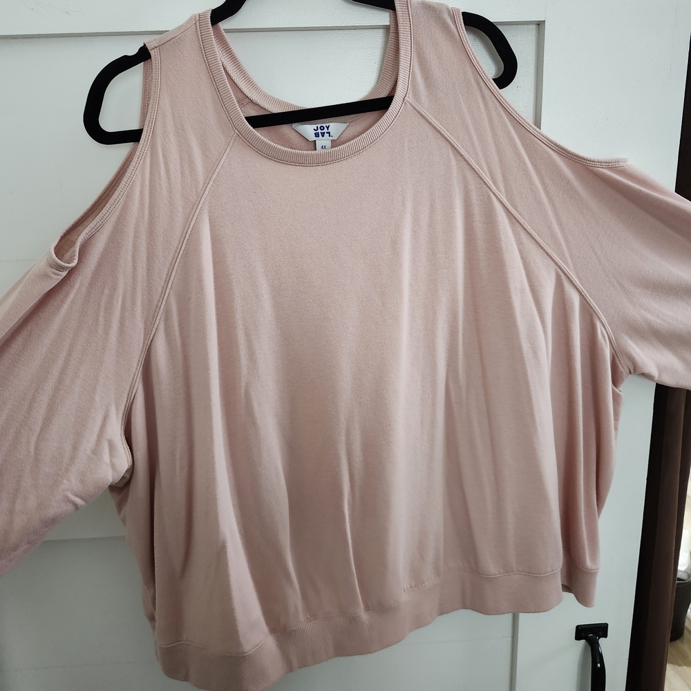 JoyLab Women's Blush Cold Shoulder Sweatshirt